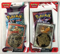 Pokemon TCG Paldea Evolved GROWLITHE & Destined Rivals EEVEE Booster Pack LOT - Image 1