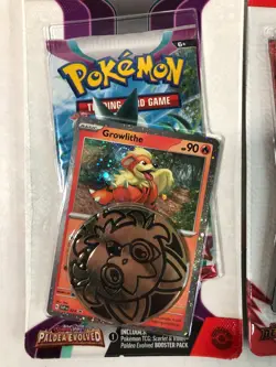 Pokemon TCG Paldea Evolved GROWLITHE & Destined Rivals EEVEE Booster Pack LOT - Image 2