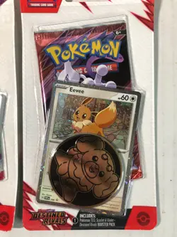 Pokemon TCG Paldea Evolved GROWLITHE & Destined Rivals EEVEE Booster Pack LOT - Image 3