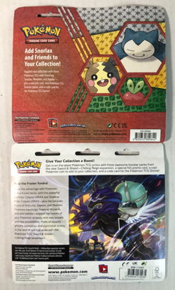 Pokemon Chilling Reign 3 Pack Blister Snorlax Promo & Fusion Strike 2 Pack LOT - Image 4