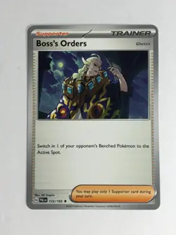Pokemon TCG Paldea Evolved Boss's Orders 172/192 Near Mint - Image 1