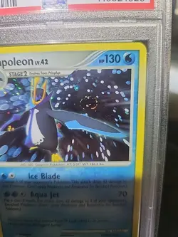 Empoleon 4/130 Holo Rare Diamond & Pearl Pokemon 2007 - PSA 8 - WITH A SWIRL! - Image 2