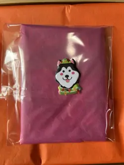 POKEMON TCG MYSTERY PACK BLIND STICKER AUCTION - Pink With Dark Husky Dog - Image 2