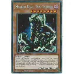 SBCB-EN107 Masked Beast Des Gardius : 1st Edition : Secret Rare YuGiOh Card TCG - Image 1