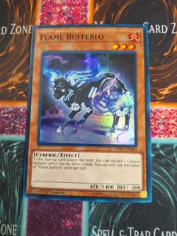 Yu-Gi-Oh! Flame Bufferlo SDPL-EN004 Super Rare 1st Edition Near Mint - Image 1