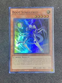 YuGiOh! - Boot Staggered CRBR-EN057 Super Rare 1st Edition Near Mint - Image 1