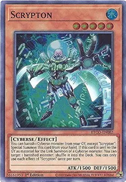 YUGIOH 3x Scrypton x3 - ETCO-EN082 - Super Rare - 1st Edition NM/M - Image 1