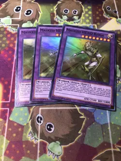 3x Masked HERO Koga - SDHS-EN042 - Super Rare - 1st Edition Lightly Played SDHS - Image 1