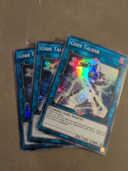 3x (M/NM) - Code Talker - FIGA-EN043 - Super Rare - 1st Edition YuGiOh - Image 1