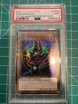 Yu-Gi-Oh! TCG Dark Magician RA03-EN080 Quarter Century Secret Rare PSA9 - Image 1