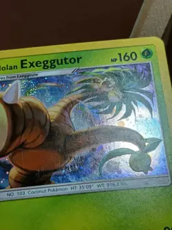 SWIRL MP Alolan Exeggutor 2a/131 Holo Rare Alternate Art Promo Pokemon Card - Image 3