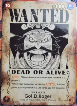 Gol.D.Roger WANTED SP Alt Art OP09-118 SEC Carrying on His Will Card English - Image 1