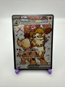 Pokemon TCG Arcanine EX Holo Card 224/198 SV01 Scarlet & Violet Base Set NM - Image 1