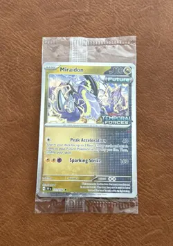 Pokemon TCG Miraidon 121/162 Sealed Temporal Forces Stamped Promo Card - Image 1