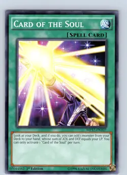 Yu-Gi-Oh TCG Card Of The Soul MP17-EN107 1st Edition Common Card NM - Image 1