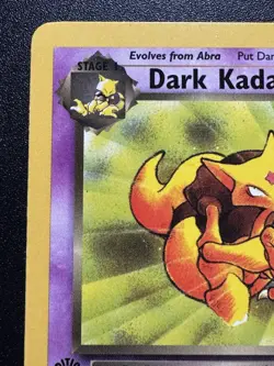 1st Edition Dark Kadabra 39/82 Team Rocket Pokemon Card Rare Near Mint - Image 3