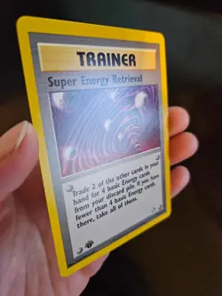 Super Energy Retrieval 1st edition Rare Neo Genesis Pokemon Card *** - Image 3