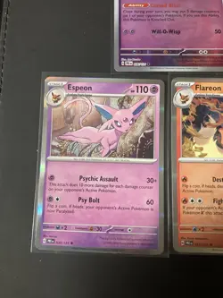 Pokemon TCG Holo Prismatic Evolutions Card Lot. 5 Cards. Umbreon Espeon Flareon - Image 3