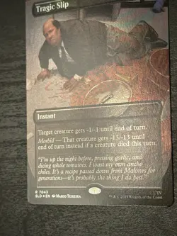 Tragic Slip R Foil #7043 | SLD Secret Lair The Office Bonus Card | MTG - Image 2