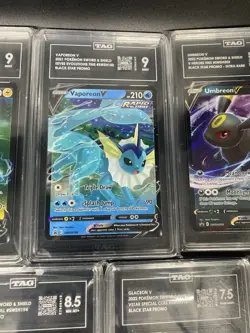 9 Card Lot Of 20-22 Pokemon Eevee Evolutions V Set Holo Promos All Tag Graded 🔥 - Image 3