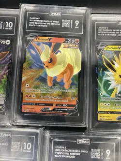 9 Card Lot Of 20-22 Pokemon Eevee Evolutions V Set Holo Promos All Tag Graded 🔥 - Image 5