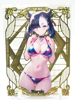 Goddess Story - Gold Metal Waifu Card - Marnie - NUMBERED #/100 - Image 1