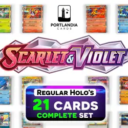 Pokemon - Complete Holo Set - Scarlet & Violet Base - 21 Cards - No Duplicates - Image 1