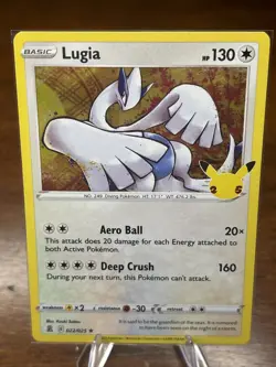 Lugia 22/25 Celebrations Holo Rare Pokemon Card TCG 022/025 25th Anniversary - Image 1