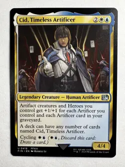 Cid, Timeless Artificer 418 - MTG Final Fantasy - Legendary Creature - FFXIII - Image 1
