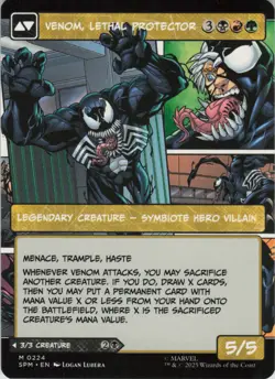 Eddie Brock (0224) (Borderless) M Marvel's Spider-Man 224 NM Normal MTG - Image 1