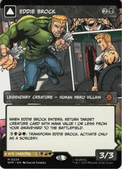 Eddie Brock (0224) (Borderless) M Marvel's Spider-Man 224 NM Normal MTG - Image 2