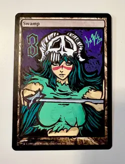 Magic The Gathering, Hand Painted Alter. Bleach Anime, Espada 3 Nelliel Nel Tu - Image 1