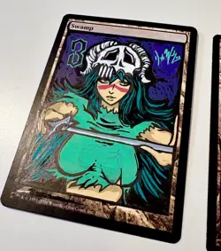 Magic The Gathering, Hand Painted Alter. Bleach Anime, Espada 3 Nelliel Nel Tu - Image 3