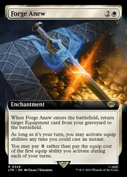 Forge Anew - Extended Art LTR NM MTG - Image 1