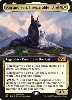 Rin and Seri, Inseparable - Extended Art Buy-a-Box Promo Core Set 2021 MP MTG - Image 1