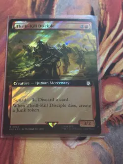 Thrill-Kill Disciple - Surge Foil - Extended Art Fallout MTG - Image 3