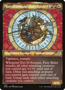 [4x] Tori D'Avenant, Fury Rider - Showcase DMU NM MTG - Image 1