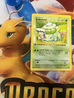 Pokemon TCG Base Set Bulbasaur 1st Edition Shadowless 44/102 MP/HP - Image 3