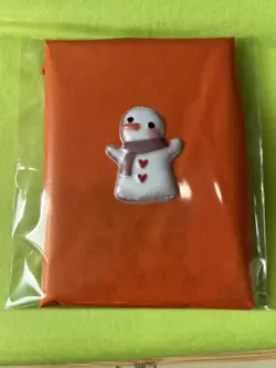 POKEMON TCG MYSTERY PACK BLIND STICKER AUCTION - Orange With Snowman - Image 2