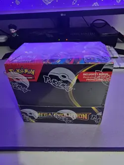 Pokemon TCG Mega Evolutions Enhanced Booster Box Sealed (Slight Tear on side) - Image 1