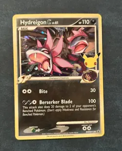 Pokemon TCG Hydreigon C lv.61 SWSH138 Holo Black Star Promo - Image 1
