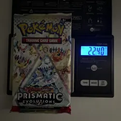 VERY HEAVY! 22.40g Prismatic Evolutions Pokemon TCG Booster Pack (SEALED)✅ - Image 1
