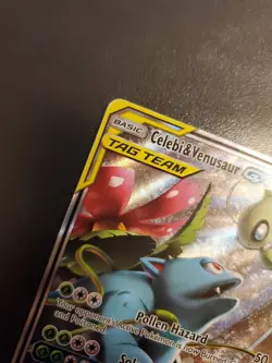 Pokemon TCG Celebi & Venusaur GX SM167 Sun & Moon Promo Tag Team Holo Ultra Rare - Image 2
