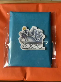 POKEMON TCG MYSTERY PACK BLIND STICKER AUCTION - Blue With Sleigh - Image 2