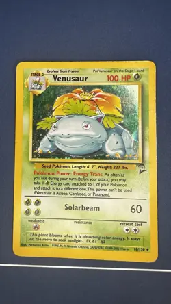Pokemon TCG Venusaur Base Set 2 Holo WoTC Holo Rare 18/130 - Image 1