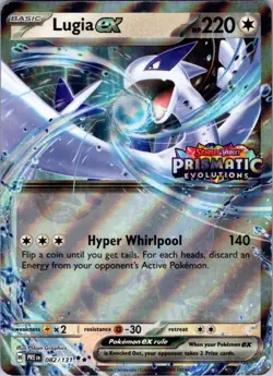 Lugia ex 082/131 Prismatic Evolutions STAMPED Box Promo Pokemon NM - Image 1