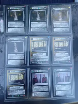 Large Lot Star Trek Black Border CCG 600+ Cards - Image 2