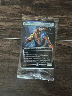 Marvel Legends Magic The Gathering Battle Damage Spider-Man & Iron Spider Cards - Image 3