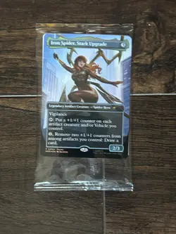 Marvel Legends Magic The Gathering Battle Damage Spider-Man & Iron Spider Cards - Image 4