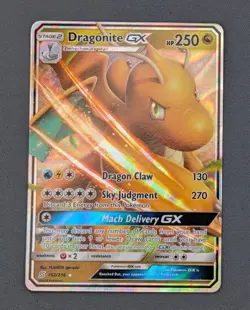 Dragonite GX Holo Card 152/236 Sm-Unified Minds NM Condition - Image 1